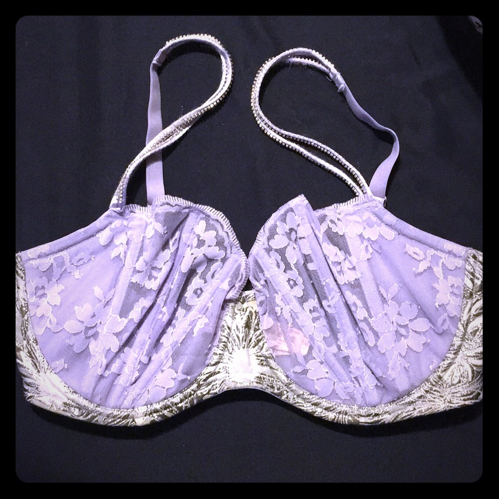 Victoria's secret sexy purple lace bra size 36DDD